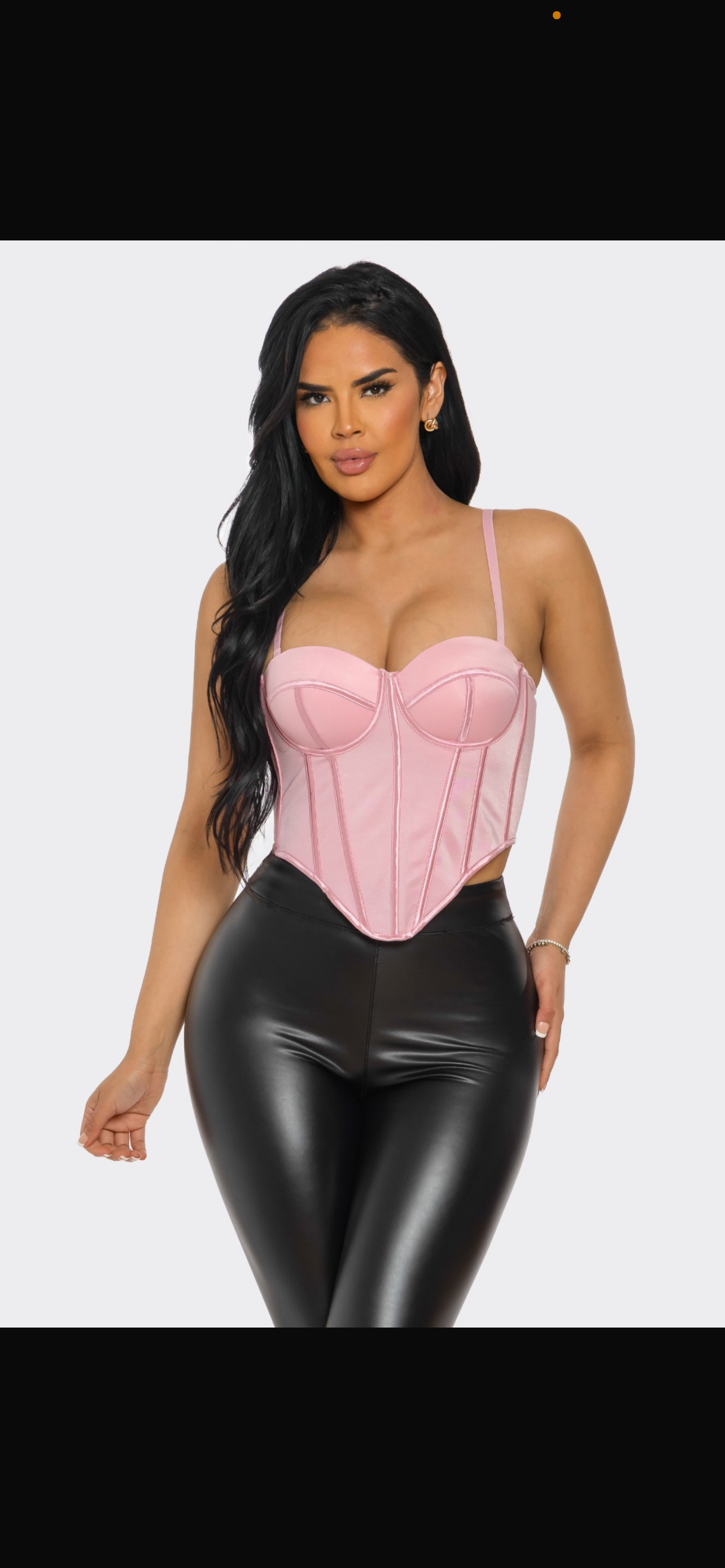 Mesh corset - PINK