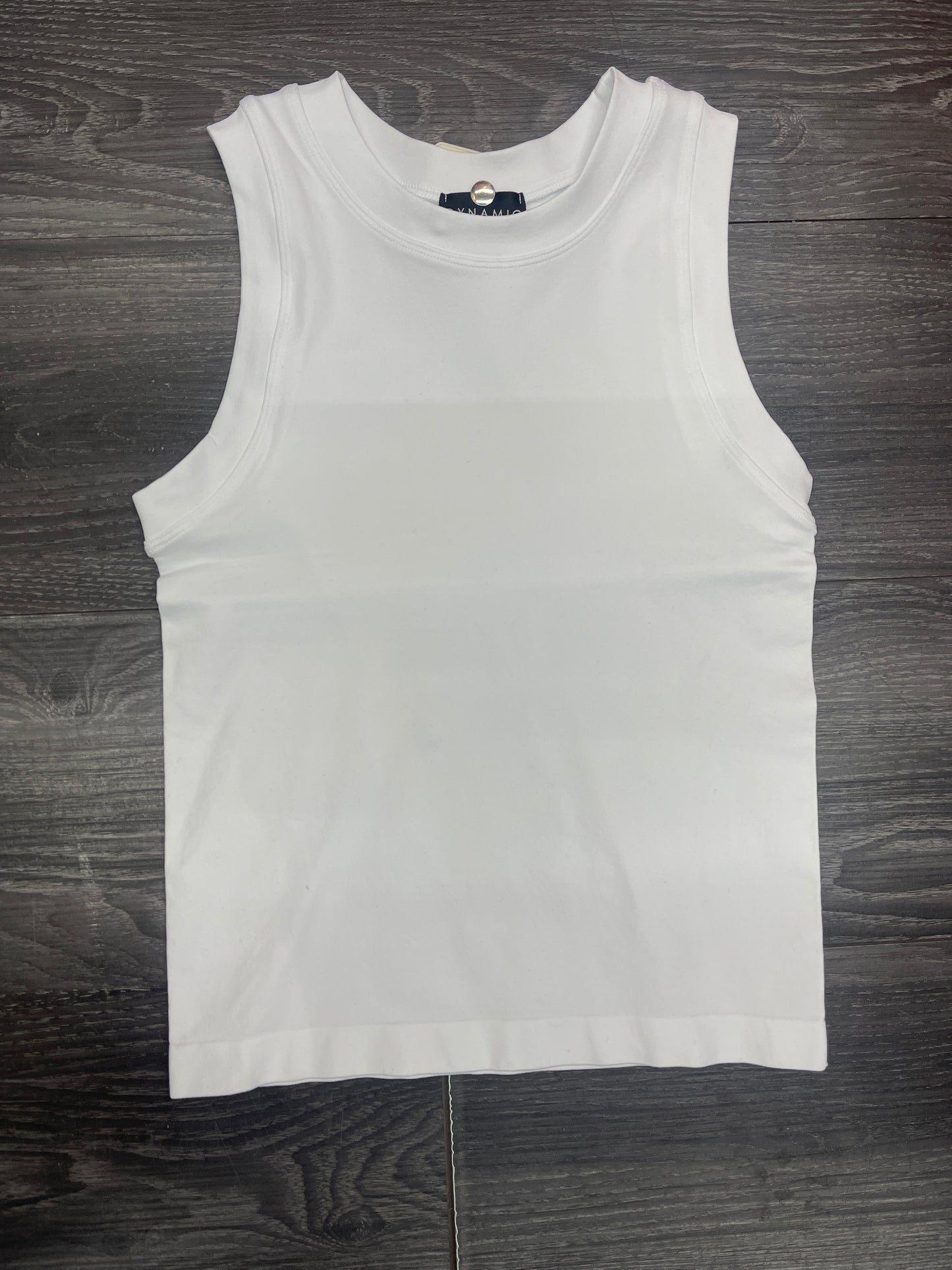 Smooth crewneck muscle tank White