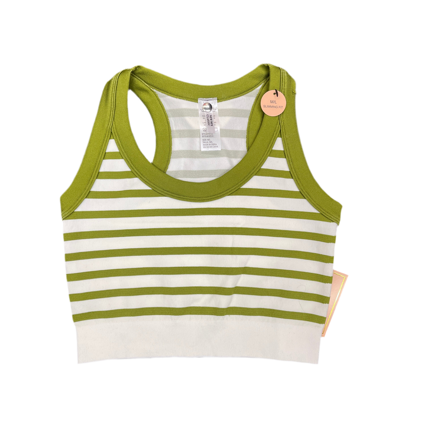 Crop top tank top Green